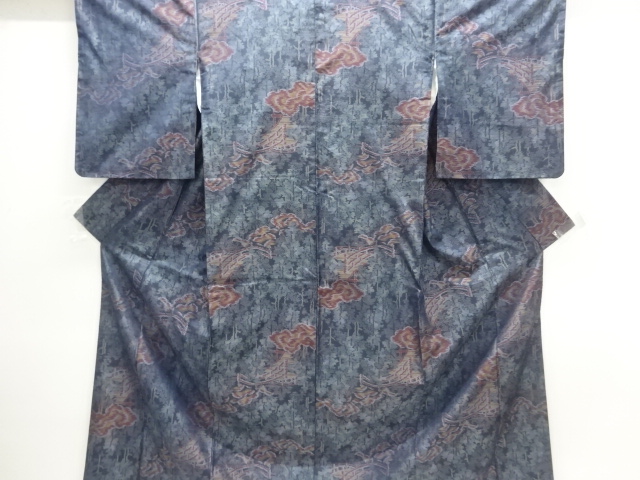 JAPANESE KIMONO / DORO OSHIMA TSUMUGI / WOVEN BRIDGE